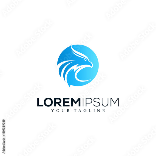 Abstract eagle logo design