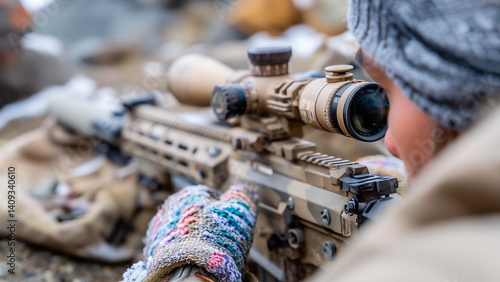 A singer passionately performs on stage, gripping a microphone under vibrant stage lights. Their expression shows emotion and energy, and perform singing and talking towards the crowd with confidence.