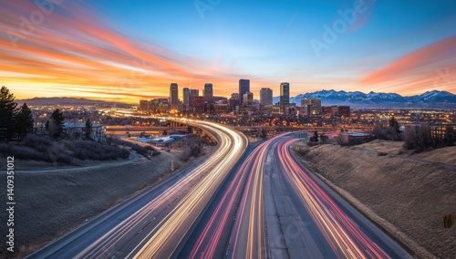 Denver Skyline at Sunrise: A Breathtaking Cityscape
