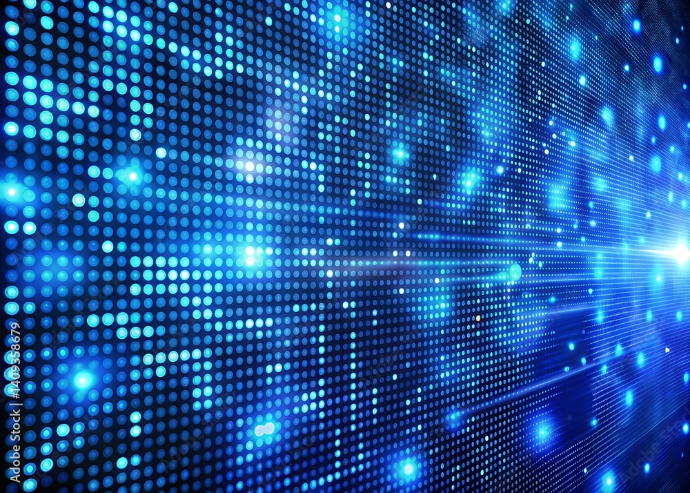 Digital technology background. Digital data dots blue pattern pixel background Digital technology background. Digital data dots blue pattern pixel background