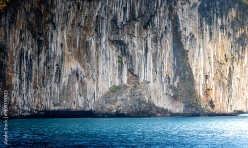 Fototapeta Naklejka Na Ścianę i Meble -  Thailand. phi phi. view of the phi phi island., Summer Background Holiday