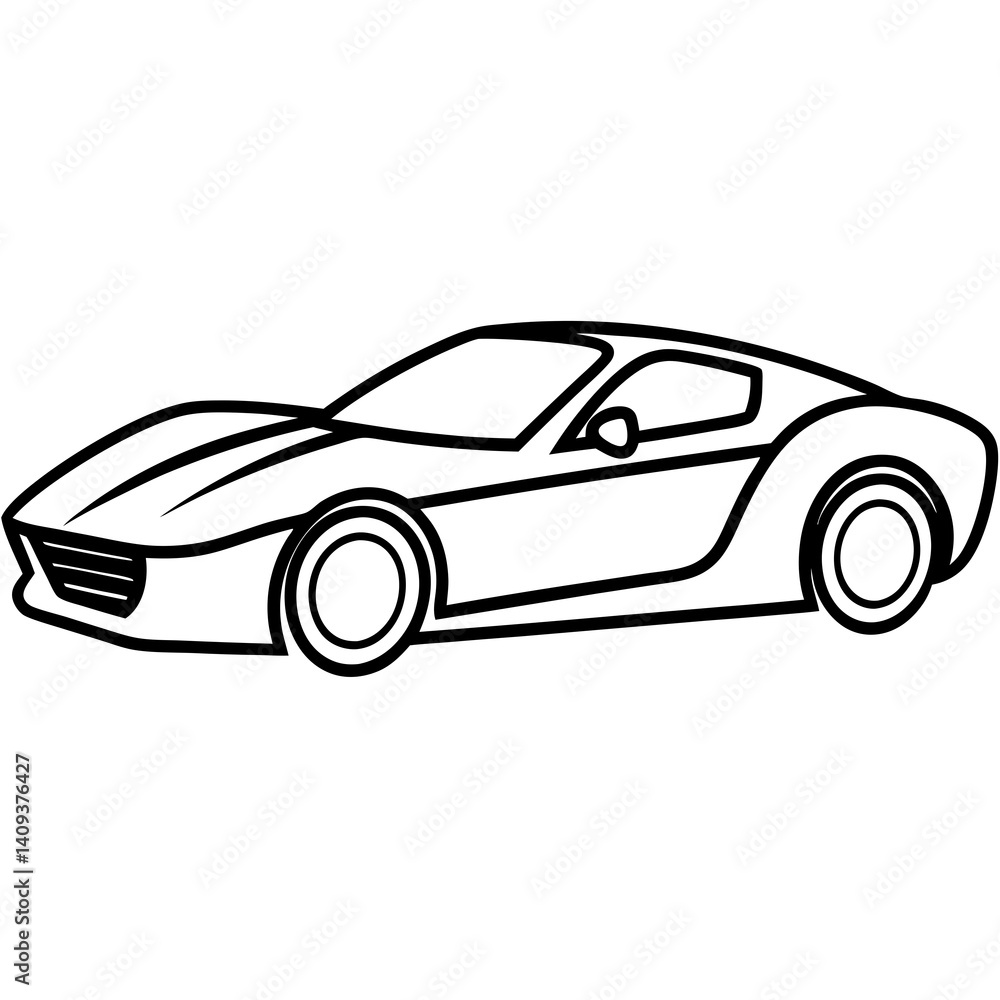 Fototapeta premium Furrari Vector Art – High-Quality Digital Illustration for Designers & Creators