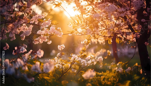 autumn leaves in the sun