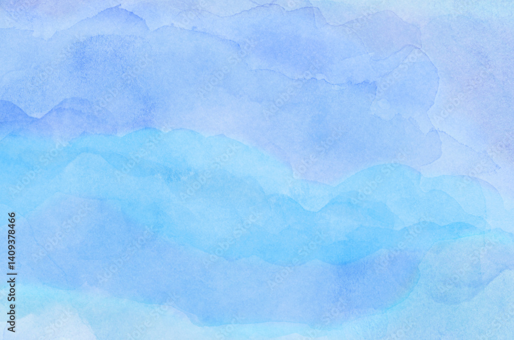 Obraz premium Abstract blue watercolor background texture