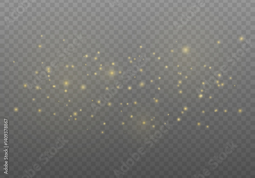 Abstract golden glitter swirls in a magical wind pattern. Sparkling particles move with grace, forming a festive motion effect. Use for Christmas, celebration, or fairy-tale scenes.