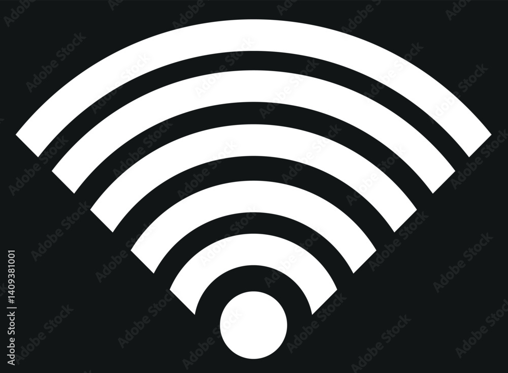 WiFi Signal Icon - Wireless Network Connection WiFi Signal Icon - Wireless Network Connection