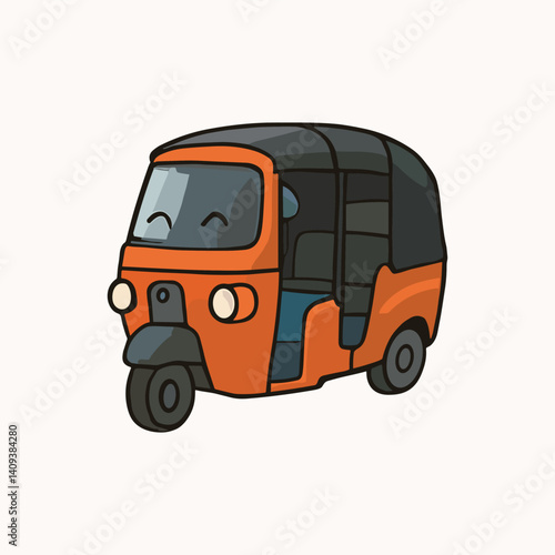 Bajaj Traditional and Vintage Indonesian Vehicles Sticker