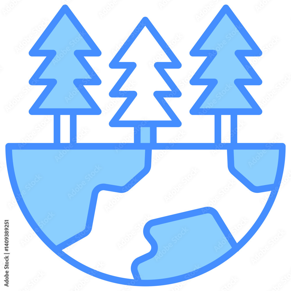 Fototapeta premium Forest Icon