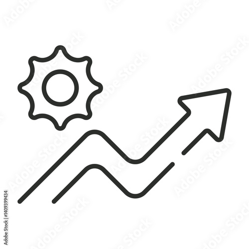 Sun protection outline icon, editable vector illustration and transparent graphic element. Isolated on white background
