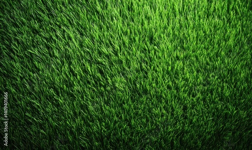 Wallpaper Mural The view showcases a lush, vibrant green grass texture from above, highlighting the intricate details of blades swaying gently in a soft breeze Torontodigital.ca