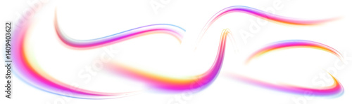 Yellow horizontal lens flares and laser beams on transparent PNG background. Bright, clean light rays add powerful flare effects to any design.