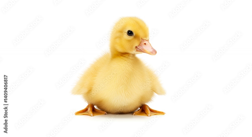 Fluffy yellow duckling image for childrens products Fluffy yellow duckling image for childrens products