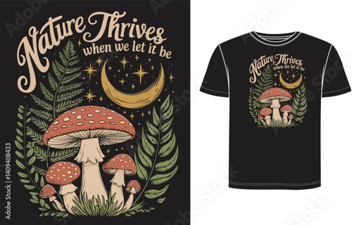 vector illustration of a mushroom
