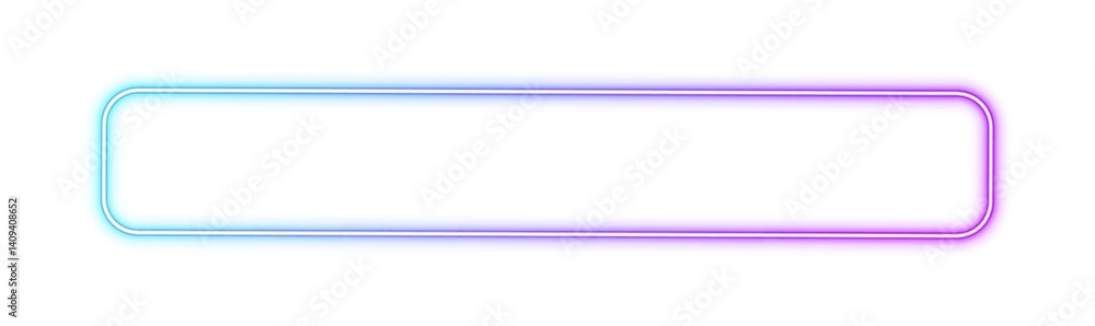 Naklejka premium Square rectangular frame with two color neon motion graphics on isolated transparent background in PNG and vector format. Gradient aura, grain neon blob with noise effect PNG illustration.