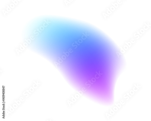 Iridescent chrome drops or hologram irregular freeform organic shapes. Color gradient circle backgrounds, abstract colors blend mesh with soft neon light, vector shapes. PNG	