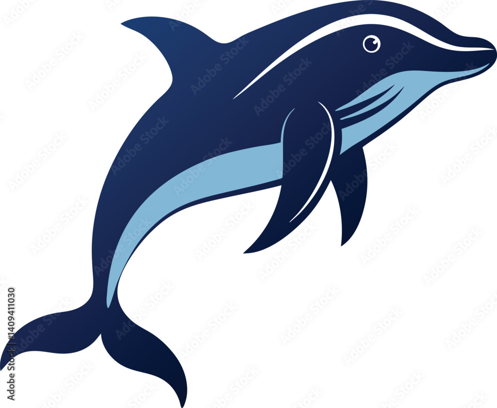 Naklejka premium Whale jumping