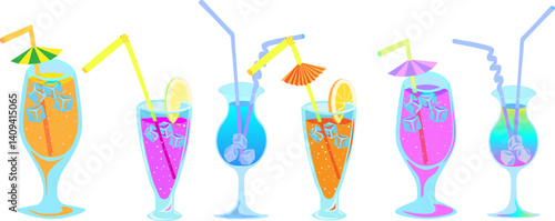 summer cocktail set