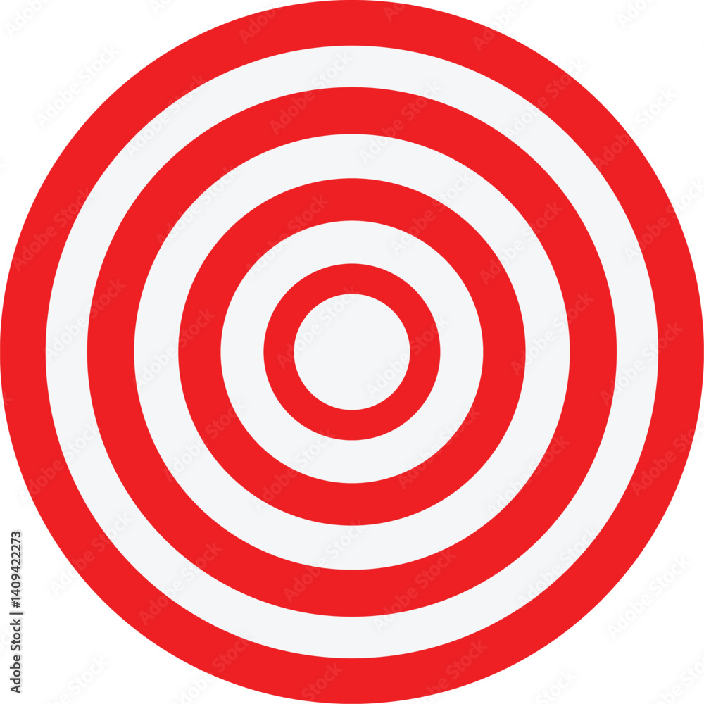 red target with red arrow Vector Illustration red target with red arrow Vector Illustration
