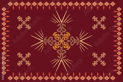 Abstract Ethnic Art, Geometric Design, Tribal Seamless Pattern, Fabric Pattern, Print Pattern, Pattern, Art, Cover, Prints, Wallpapers, Carpet Designs, Patterns on products.
