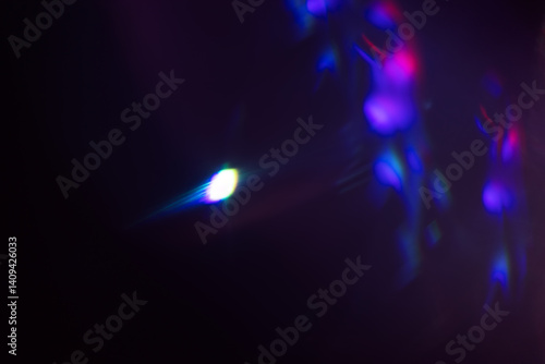 Wallpaper Mural Blur neon light. Lens flare overlay. Bokeh fluorescent flash gleam. Torontodigital.ca