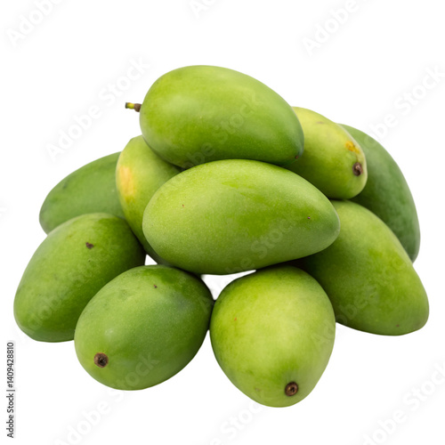 Wallpaper Mural Pile of green mango isolated on transparent background Torontodigital.ca