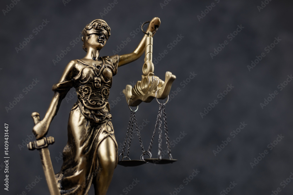statue of god Themis Lady Justice is used as symbol of justice within law firm to demonstrate truthfulness of facts statue of god Themis Lady Justice is used as symbol of justice within law firm to demonstrate truthfulness of facts