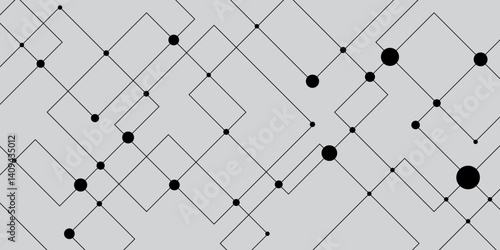 Abstract background with cubes. Modern geometric background. Abstract white background. Vector illustration for design. Geometric abstract background with connected line and dots. Lines Vector.