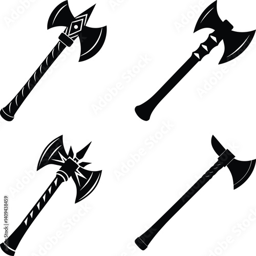 Tomahawk Silhouette vector illustration