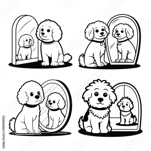 Bichon Frisé dog sitting