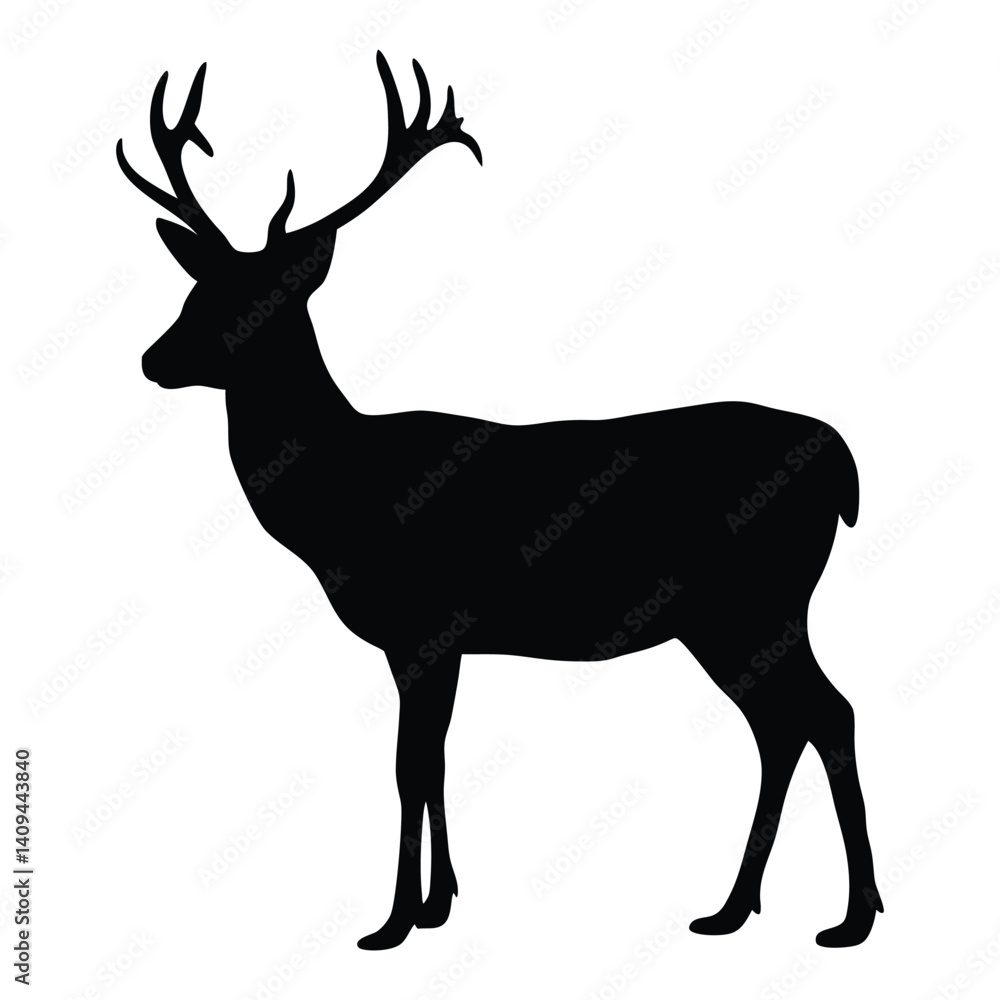 Deer vector silhouette