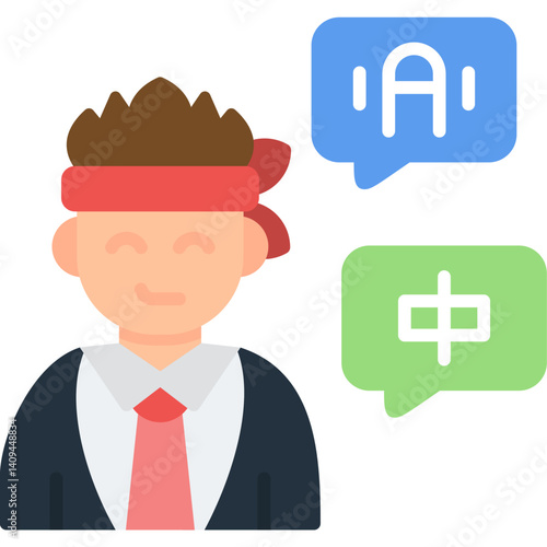 Interpreter Icon Vector Element