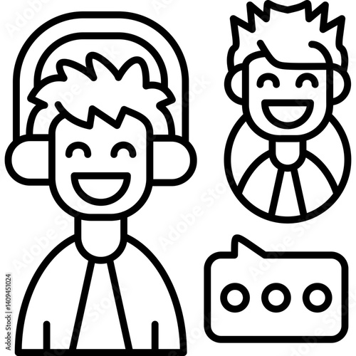 Customer Service Icon Vector Element
