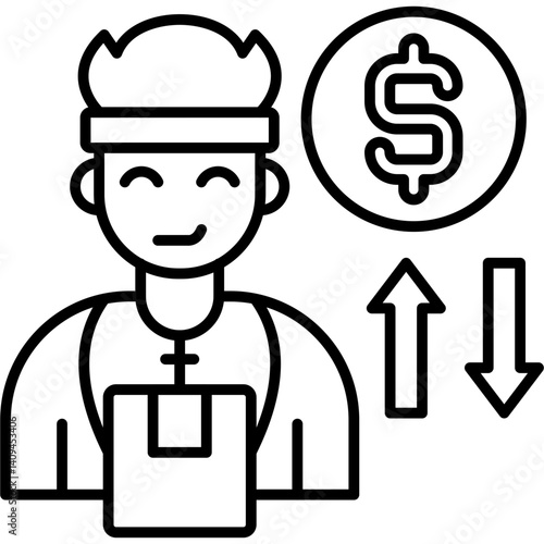 Cash On Delivery Icon Vector Element
