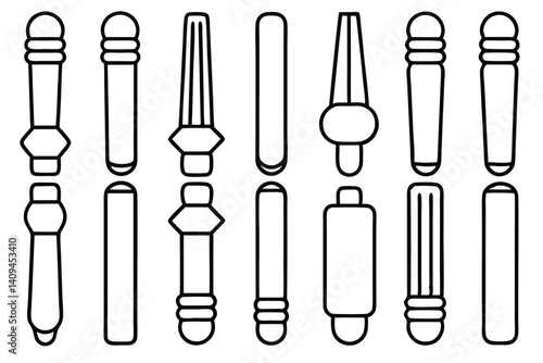 grips line art detailed gym equipment outline artwork