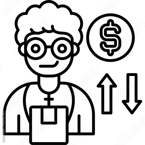 Cash On Delivery Icon Vector Element