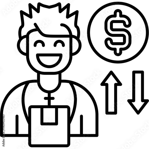 Cash On Delivery Icon Vector Element
