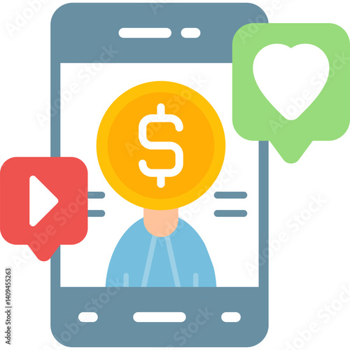 Online Marketing Icon Vector Element