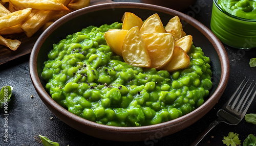 mushy peas recipe traditional english side dish for fish and chips homemade cooking idea