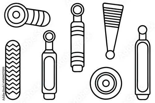 grips line art strong hold workout gear illustration