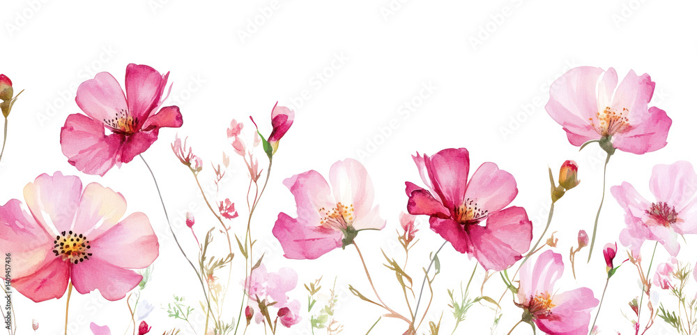 PNG Pink flowers at the bottom illustration watercolor blossoms. PNG Pink flowers at the bottom illustration watercolor blossoms.