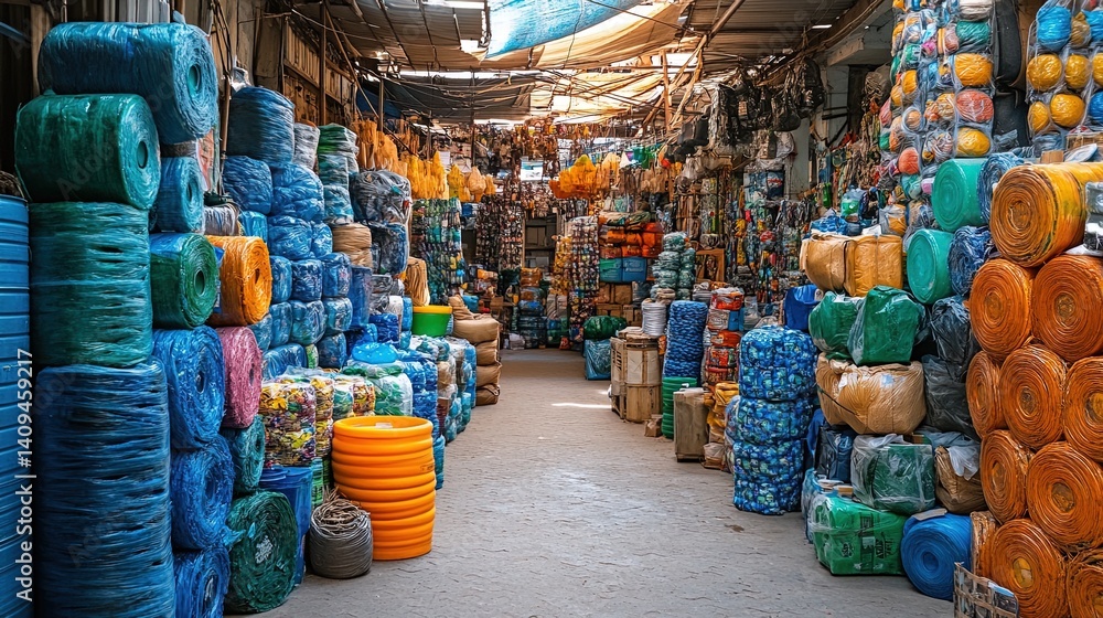 Fototapeta premium Colorful Market Street