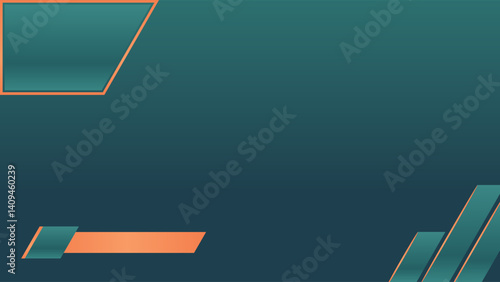 Modern Informative Background in Dark Green and Orange