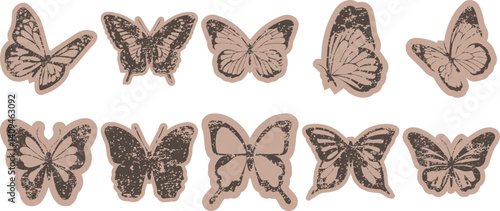 Vintage Paper Butterfly