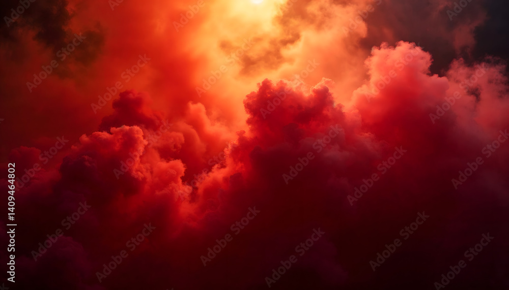 Fototapeta premium fire in the sky