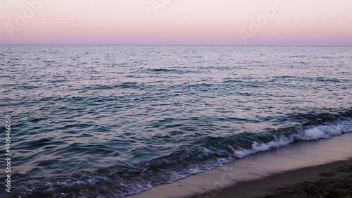 Sea at sunset in Sardinia, Italy