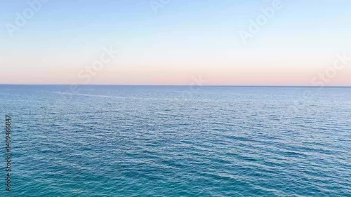 Sea at sunset in Sardinia, Italy