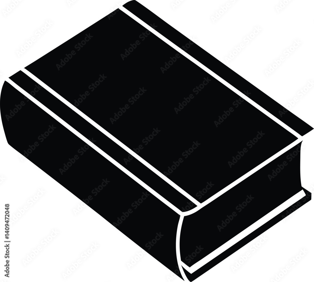 Book Simple Icon Silhouette Black Vector | Reading, Education & Library Vector Design Book Simple Icon Silhouette Black Vector | Reading, Education & Library Vector Design