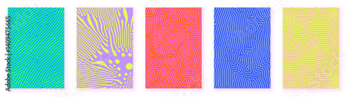 Wallpaper Mural Organic patterns or abstract groovy psychedelic backgrounds. Vector organic patterns of color splash flow lines for abstract modern trendy backgrounds Torontodigital.ca