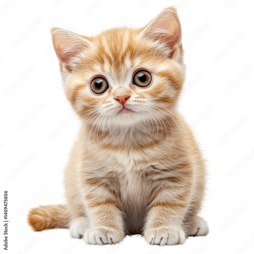 Adorable Kitten Portrait: A fluffy orange kitten with big, innocent eyes stares directly at the camera, exuding an aura of playful curiosity and charm, ready to steal your heart. Adorable Kitten Portrait: A fluffy orange kitten with big, innocent eyes stares directly at the camera, exuding an aura of playful curiosity and charm, ready to steal your heart.