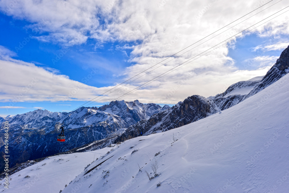 Die Alpspitzbahn bei Garmisch-Partenkirchen (Bayern)